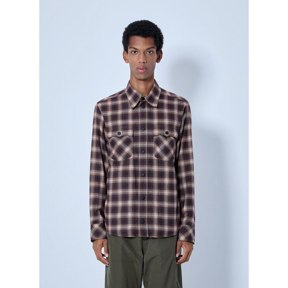 Moncler Grenoble Men Checked Long Sleeve Shirt